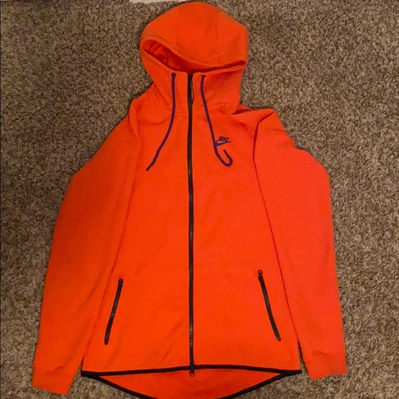 nike orange tech fleece